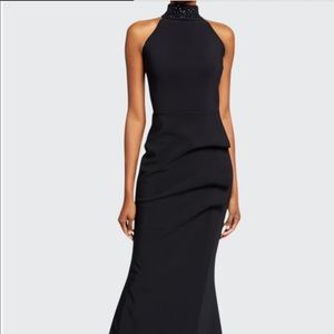 CHIARA BONI
Slavinka Beaded-Neck Halter Gown